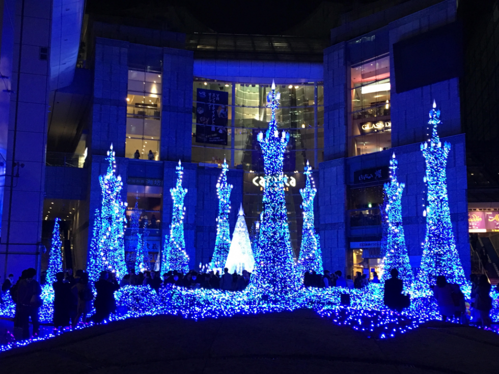 ベルイエローの輝き☆カレッタ汐留の美女と野獣イルミネーションに行ってきました！ 本日のディズニー